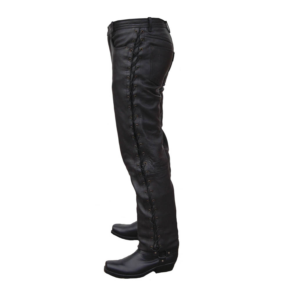Men Motorcycle Leather Pants